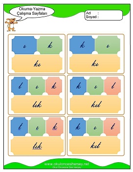 ı sesi Hece Kartları